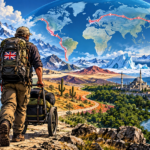 Karl Bushby walking across global landscapes on his 28-year Goliath Expedition